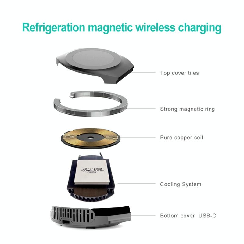 15W Magnetic Wireless Charger For Refrigeration - Black Tristar Online