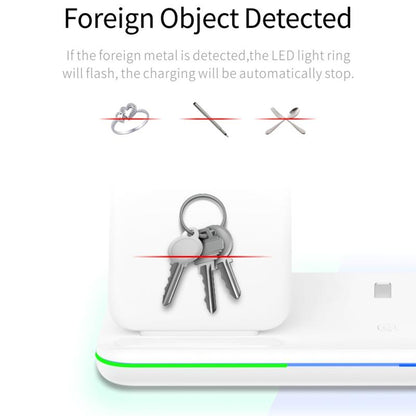 3 In 1 Magnetic Wireless Charger With Touch Ring Light - Black Tristar Online