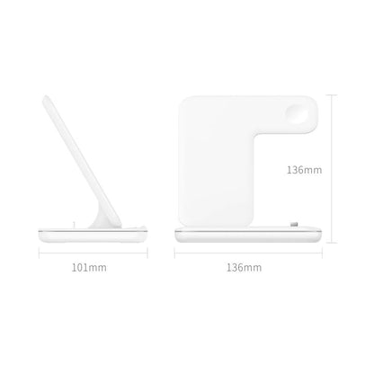 3 In 1 Magnetic Wireless Charger With Touch Ring Light - Black Tristar Online