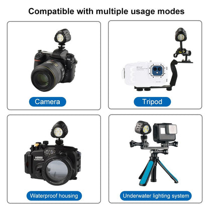 1000lm Diving Light for Gopro Hero - 40m Underwater Photography Fill Light Tristar Online