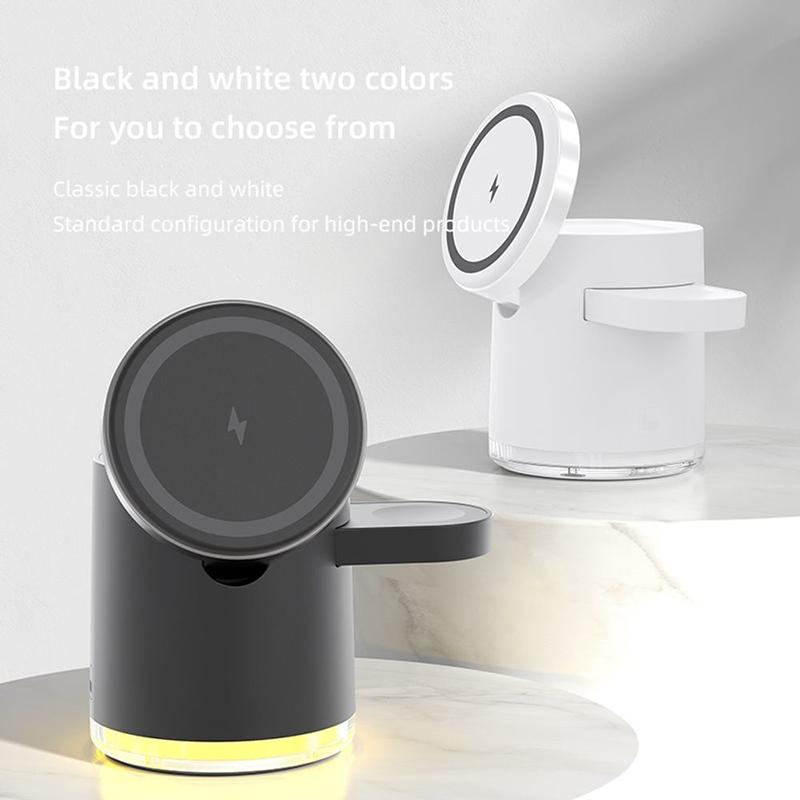 15W 4 In 1 Foldable Magnetic Wireless Charger - Black Tristar Online