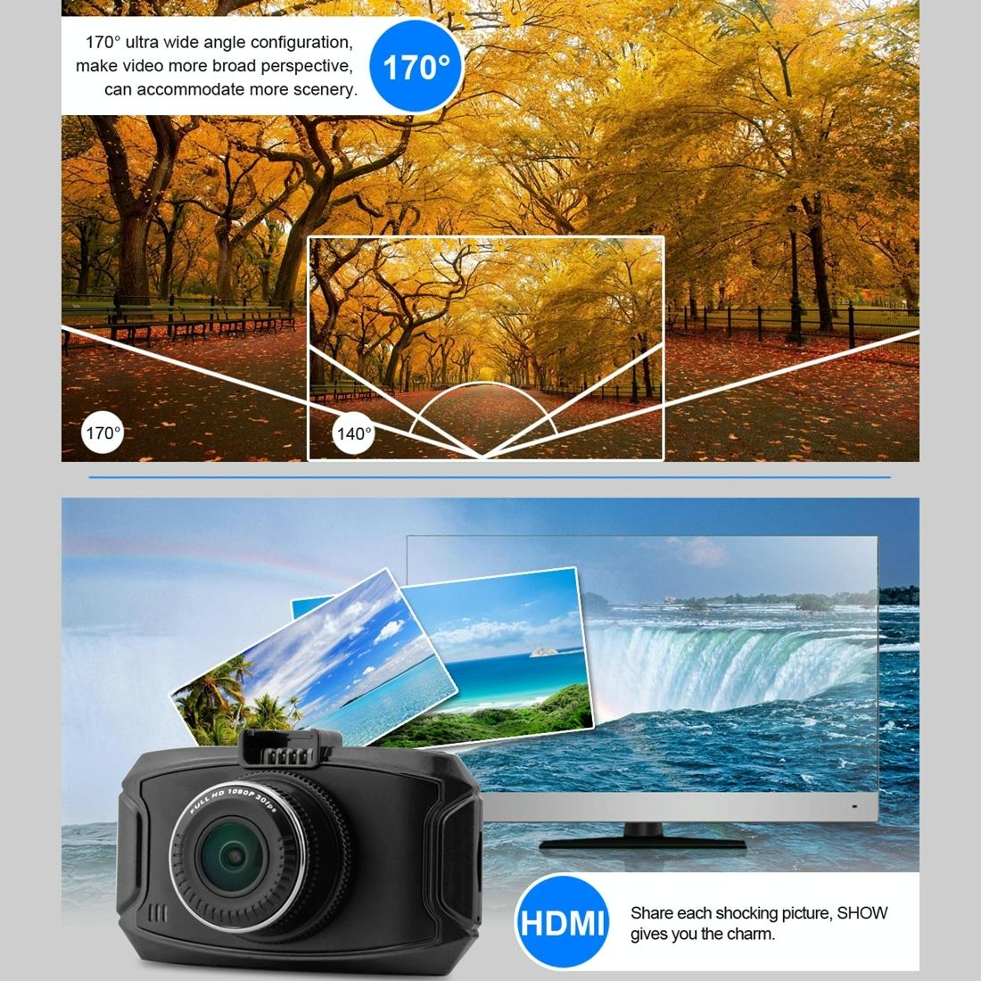 2.7 Lcd Car Dvr Camera with 170 Degree Wide Angle 2304 x 1296p Hd Screen Tristar Online