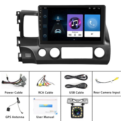 10.1 Inch Android Navigation For Honda Civic - Standard + 12 Light Camera 2 + 32G Tristar Online