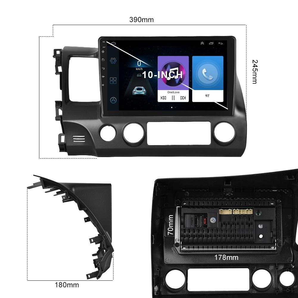 10.1 Inch Android Navigation For Honda Civic - Standard + 12 Light Camera 2 + 32G Tristar Online