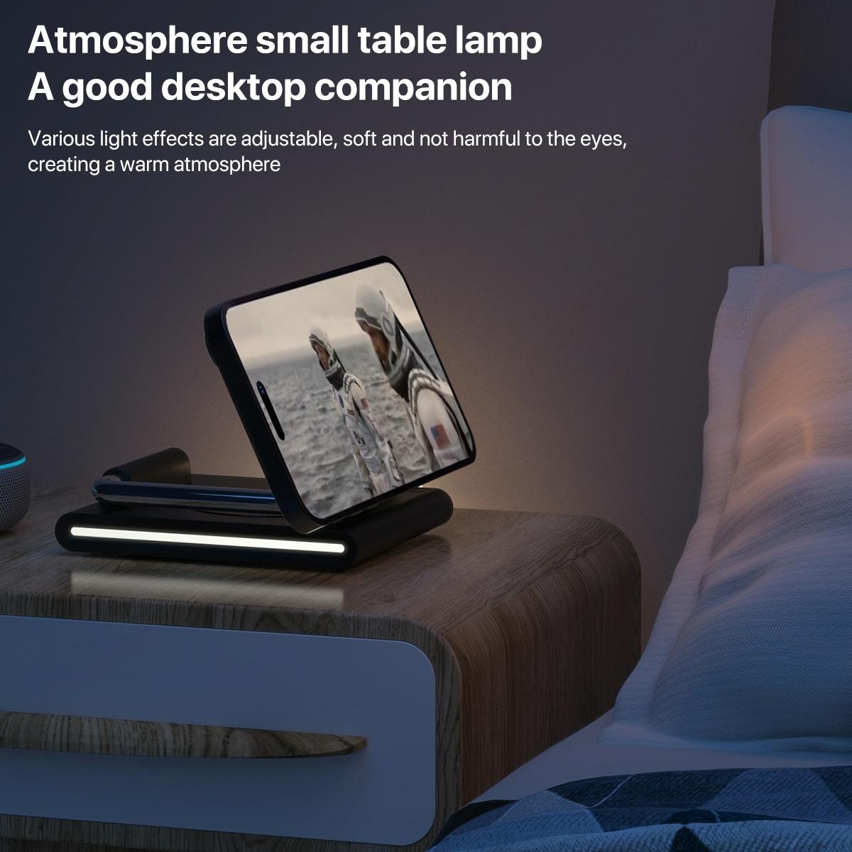 15W Foldable Magnetic Wireless Charger - Black Tristar Online