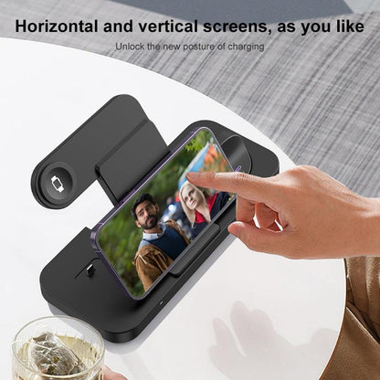 6 In 1 Foldable Vertical Wireless Charger - Black Tristar Online