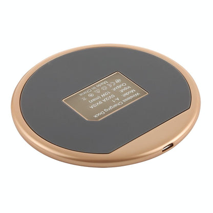 Round Shape Wireless Charger Fast Charging Black+Gold Tristar Online