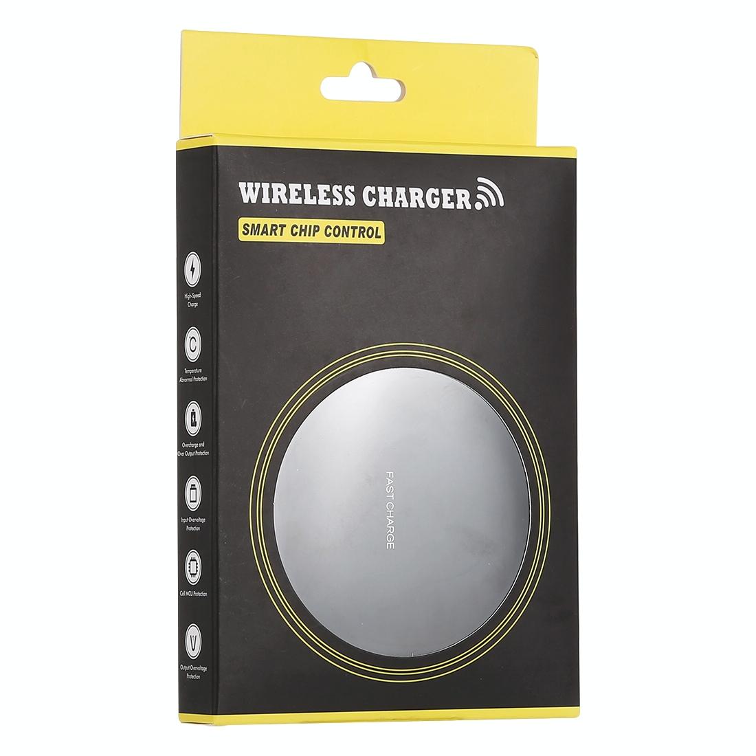 Round Shape Wireless Charger Fast Charging Black+Gold Tristar Online