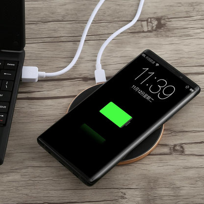 Round Shape Wireless Charger Fast Charging Black+Gold Tristar Online