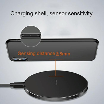 Ultra Thin Wireless Fast Charging Pad - Black Tristar Online
