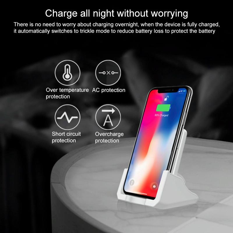10W Vertical Wireless Charger For Mobile Phones Black Tristar Online