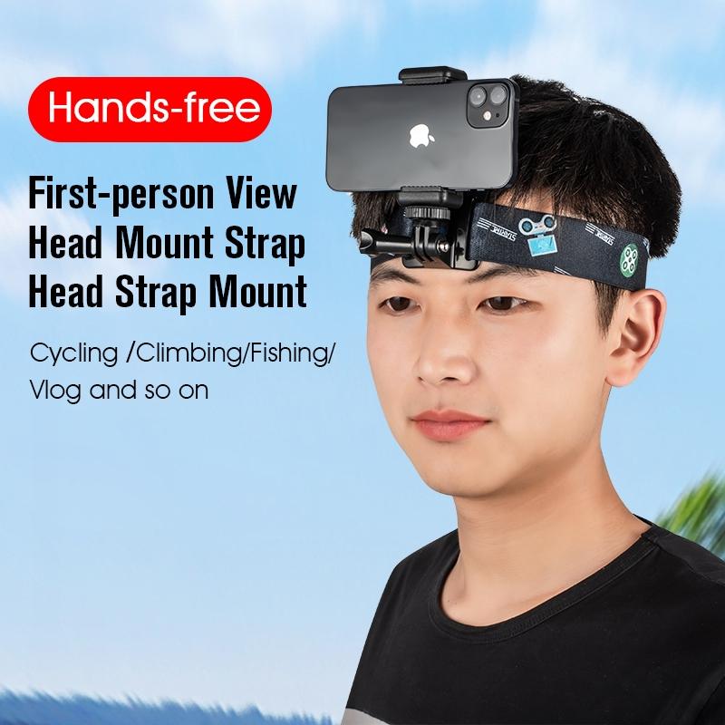 Universal Action Camera Head Strap Mount - Black Tristar Online