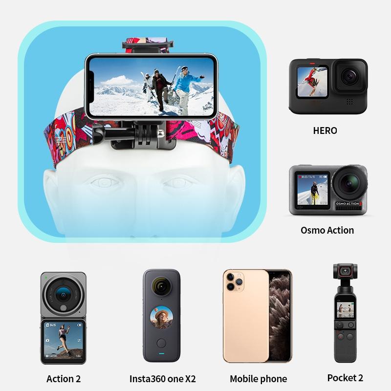 Universal Action Camera Head Strap Mount - Black Tristar Online