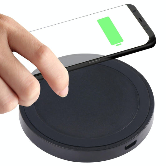 Universal 5W Round Wireless Charger - Black Tristar Online