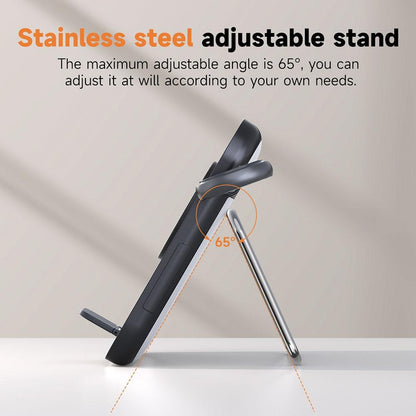 15W 3 In 1 Magnetic Led Makeup Mirror Charger - Black Tristar Online