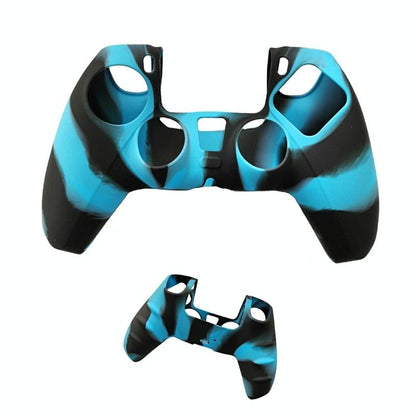 2-pack Non-slip Silicone Handle Covers for Ps5 Controllers - Black Blue Tristar Online