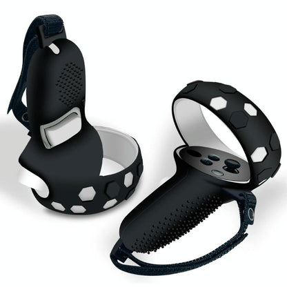 Complete Silicone Controller Cover Set for Meta Quest - 6 Pieces - Black Tristar Online