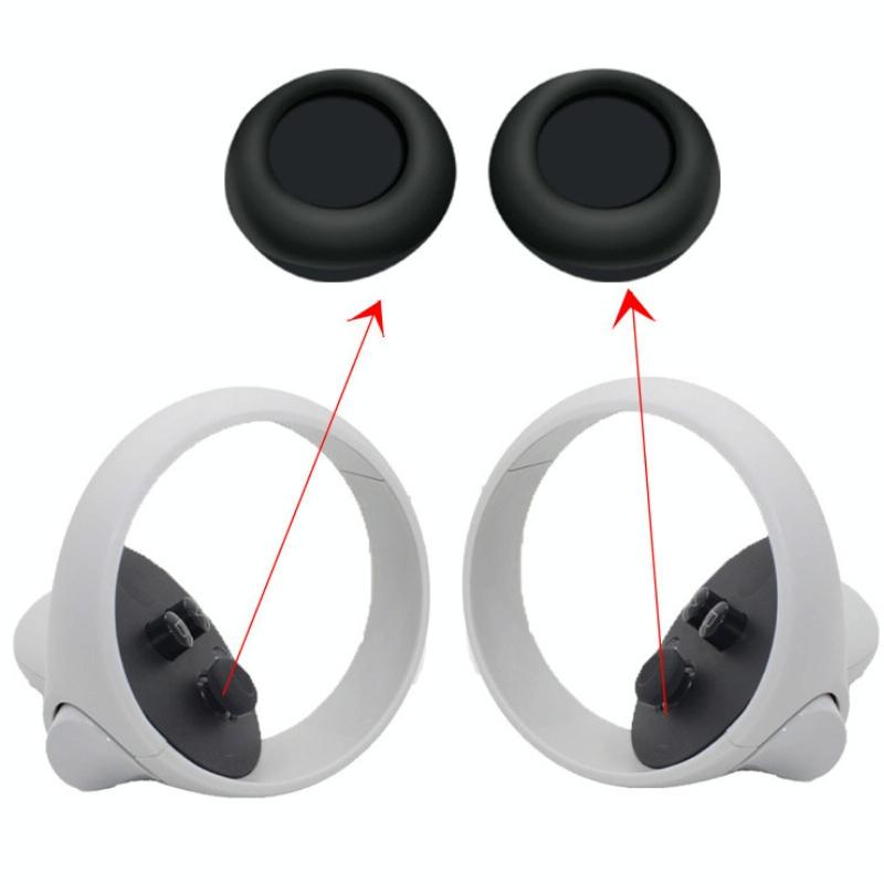 Complete Silicone Controller Cover Set for Meta Quest - 6 Pieces - Black Tristar Online