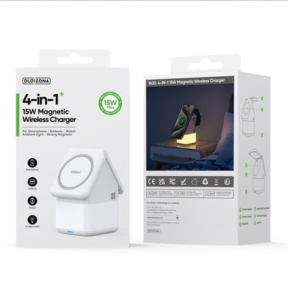 4 In 1 15W Magnetic Wireless Charger White Tristar Online