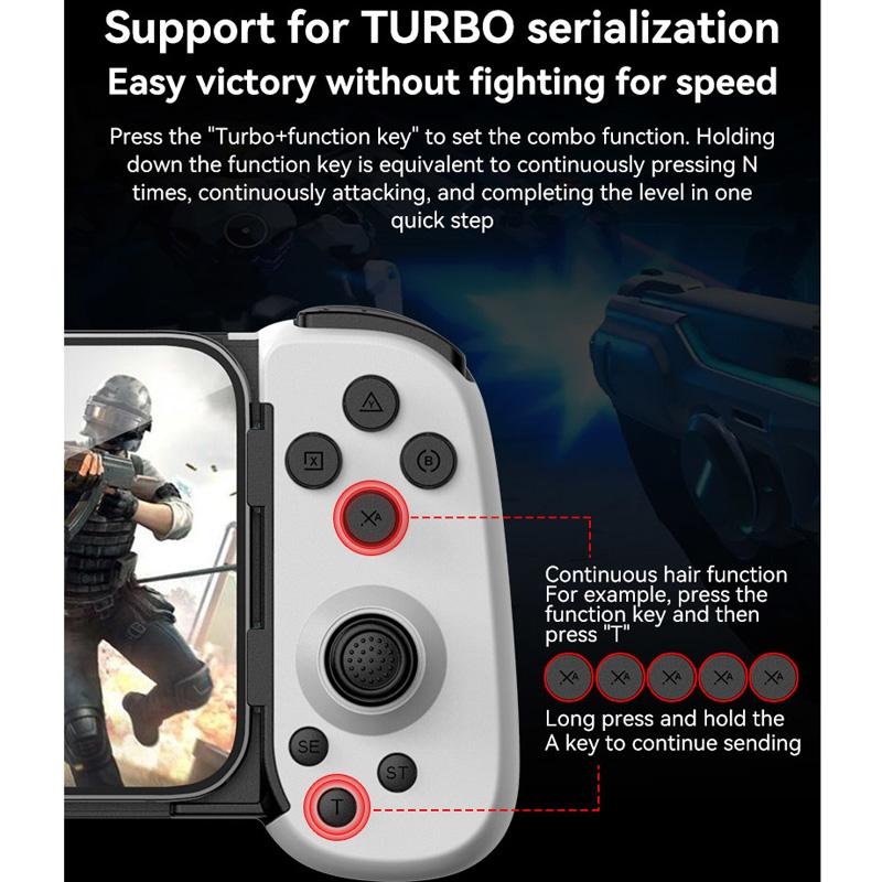 Foldable Tooth Controller for Gaming - White Red Tristar Online