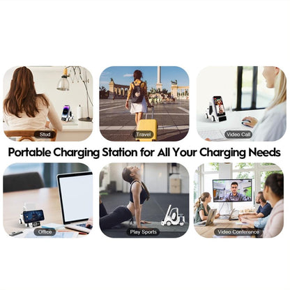 5 In 1 Car Desktop Alarm Clock With Wireless Charging - Yellow Tristar Online