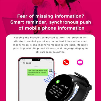 Smart Watch With Call Reminder And Health Monitoring - Waterproof - Red Tristar Online
