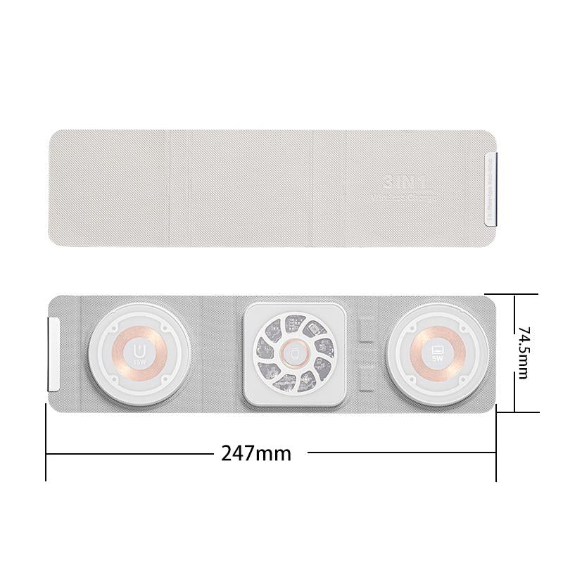 3 In 1 Portable Magsafe Wireless Charger - Orange Tristar Online