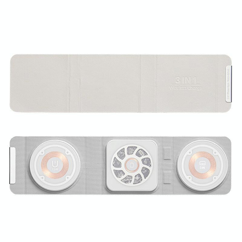 3 In 1 Portable Magsafe Wireless Charger - Orange Tristar Online