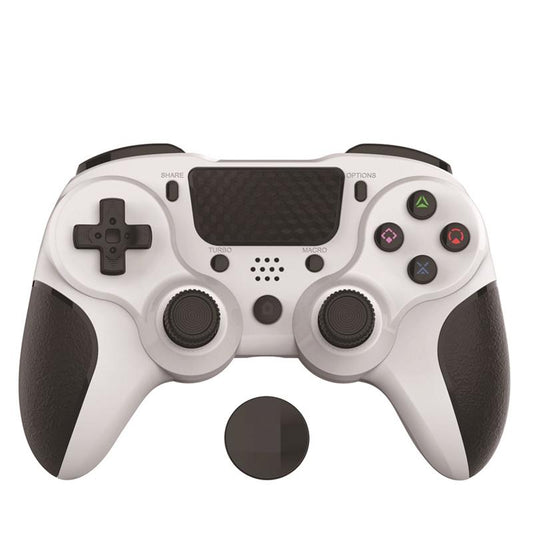 Bluetooth Gamepad for Ps4 Pro with Dual Vibration and Six-axis Control - Black White Tristar Online