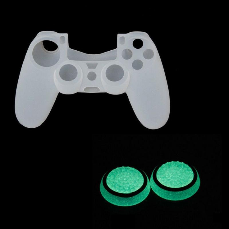 10-piece Luminous Gamepad Button Caps for Ps5 / Ps4 / Ps3 / Xbox one / 360 / Pro / Series x / s - Transparent Black Circle Tristar Online