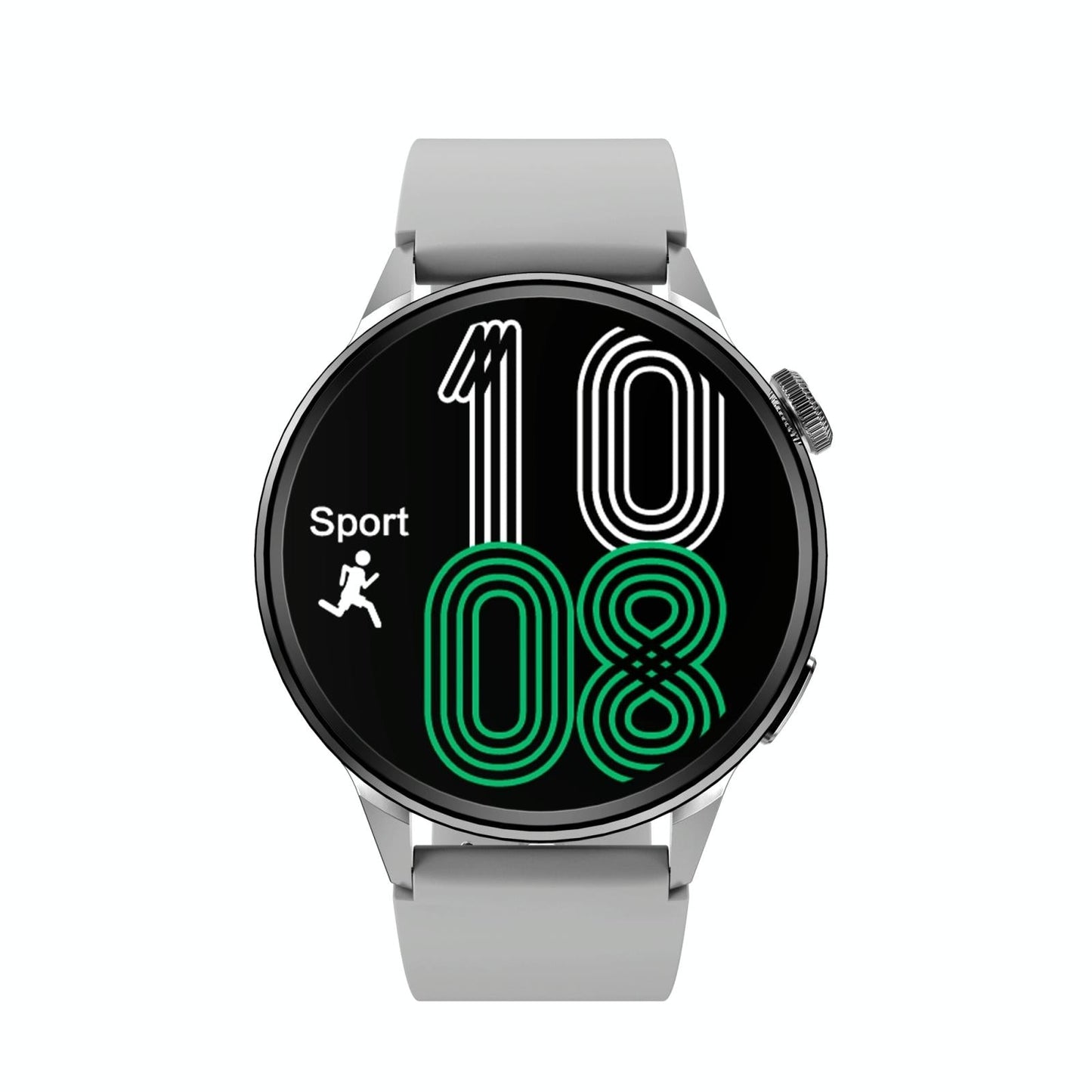 Silicone Band Smart Watch With Colour Screen - Silver Tristar Online