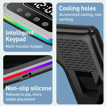 15W 5 In 1 Foldable Wireless Charger Stand - Silver Tristar Online