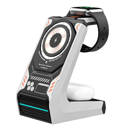 3 In 1 Wireless Charger For Mobile Phone And Earphones - Orange Tristar Online