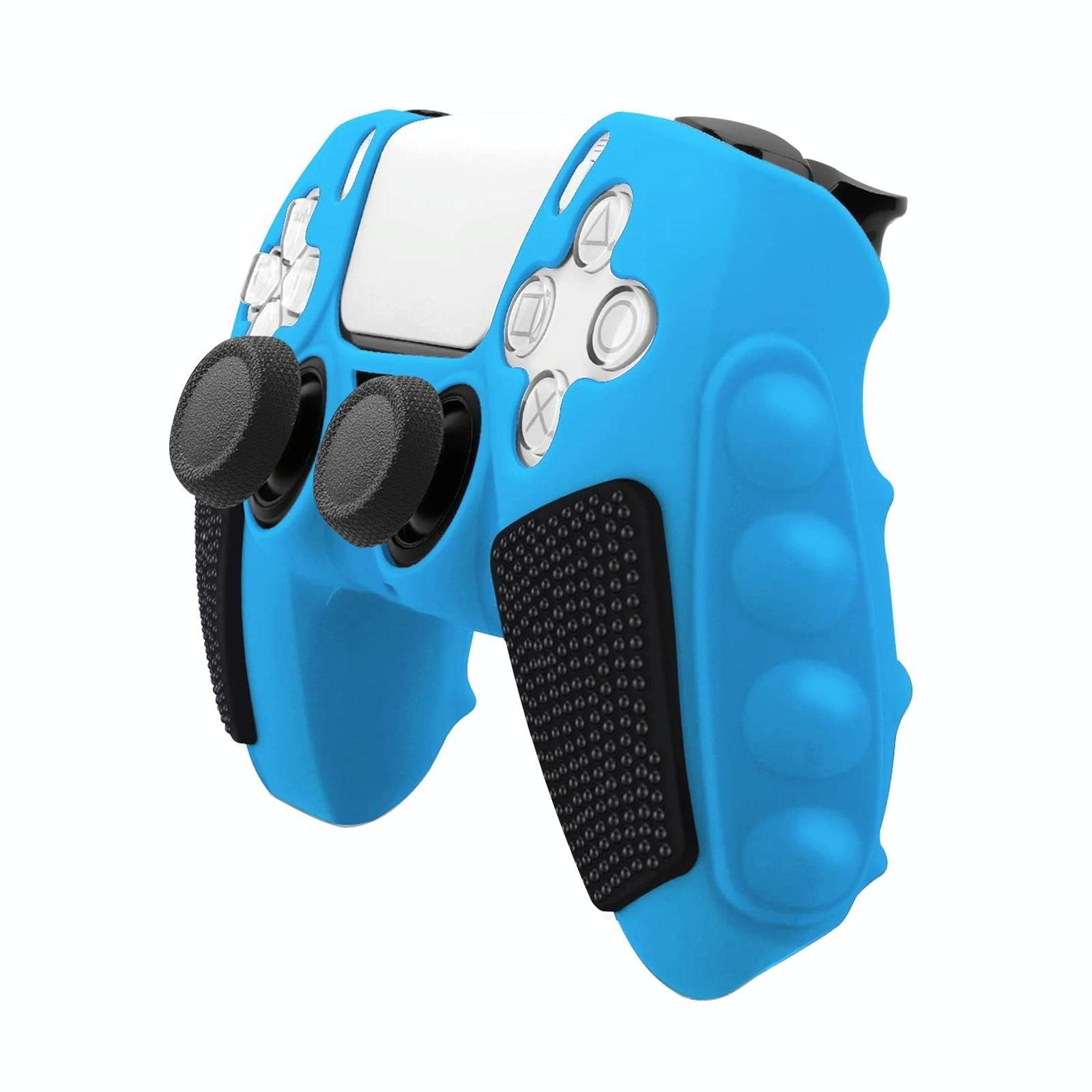 Silicone Gamepad Cover for Sony Ps5 - no Rocker Caps - Blue Black Tristar Online