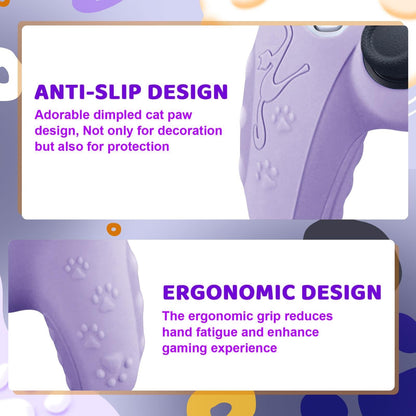 Silicone Cat Ear Gamepad Cover for Sony Ps5 - Purple Tristar Online