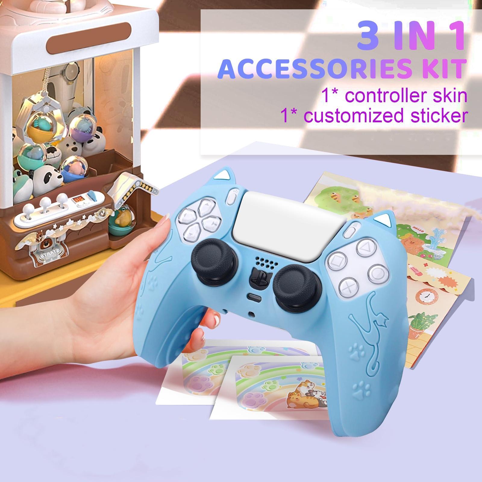 Silicone Cat Ear Gamepad Cover for Sony Ps5 - Purple Tristar Online