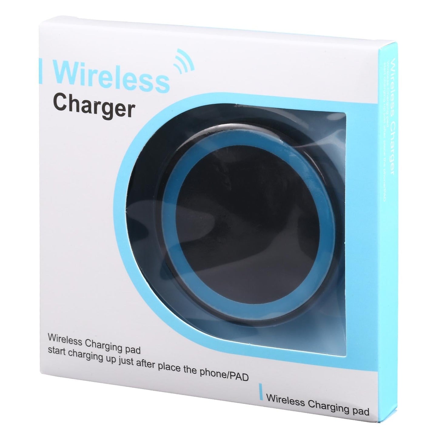 Universal 5W Round Wireless Charger - Black + Orange Tristar Online