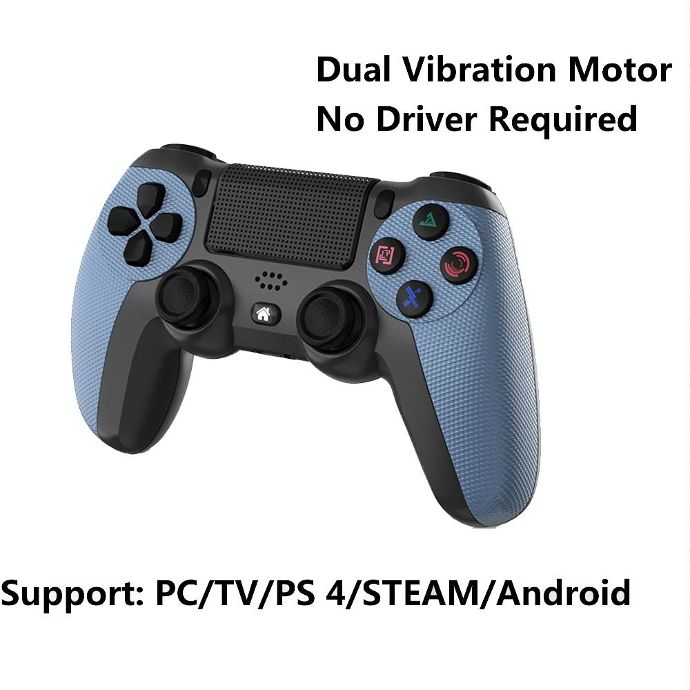 Wireless Bluetooth Gamepad Controller for Ps4 - Battle Gray with Light Bar - Mountain Blue Tristar Online