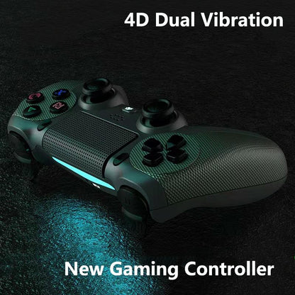 Wireless Bluetooth Gamepad Controller for Ps4 - Battle Gray with Light Bar - Mountain Blue Tristar Online