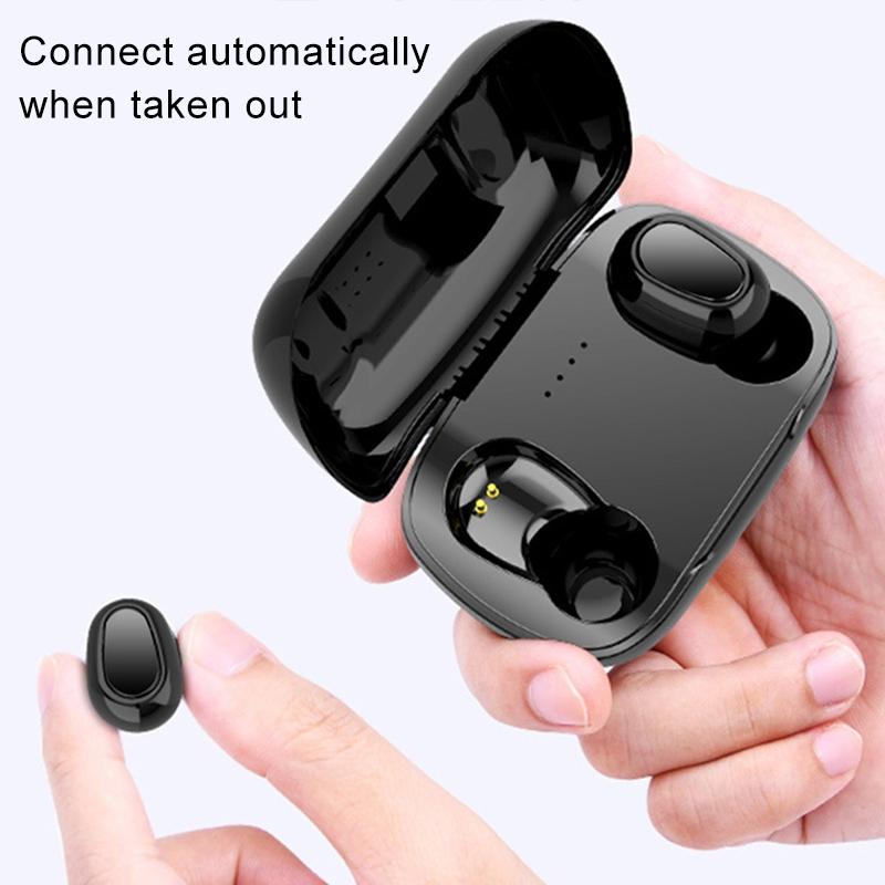 Wireless Bluetooth Earphones with 9d Sound and Charging Box - Pink Tristar Online