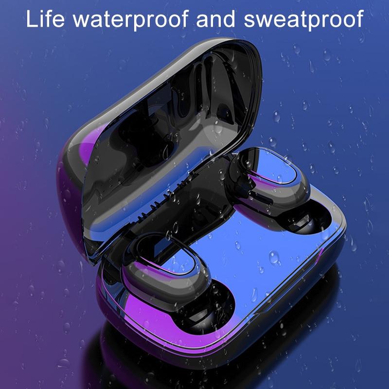 Wireless Bluetooth Earphones with 9d Sound and Charging Box - Pink Tristar Online