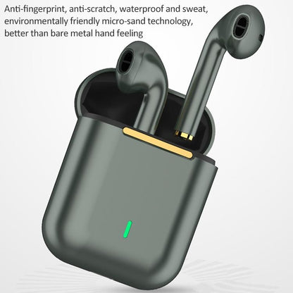 Wireless Binaural Bluetooth Earphones with Charging Box - J18 - Green Tristar Online