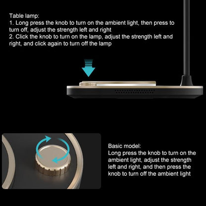 15W 3 In 1 Wireless Charger & Table Lamp - Green Tristar Online