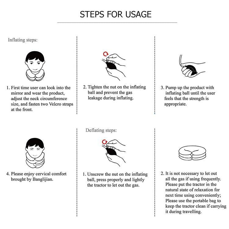 Full Cashmere Cervical Traction Instrument Neck Massage & Support - Grey Tristar Online