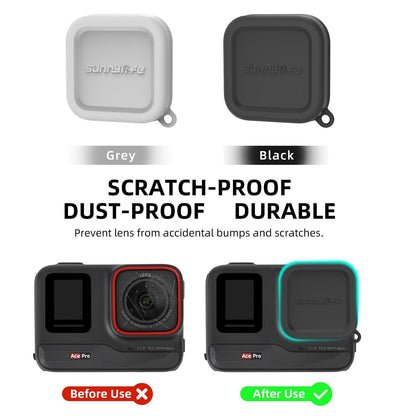 Silicone Lens Cap Protector for Insta360 Ace / Ace Pro - Grey Tristar Online