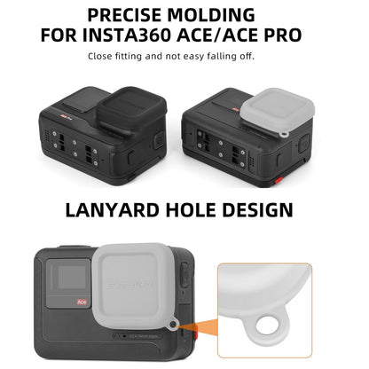 Silicone Lens Cap Protector for Insta360 Ace / Ace Pro - Grey Tristar Online
