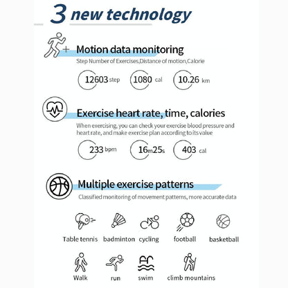 Smart Watch With Heart & Oxygen Monitoring Colour Screen Ip67 - Blue Tristar Online