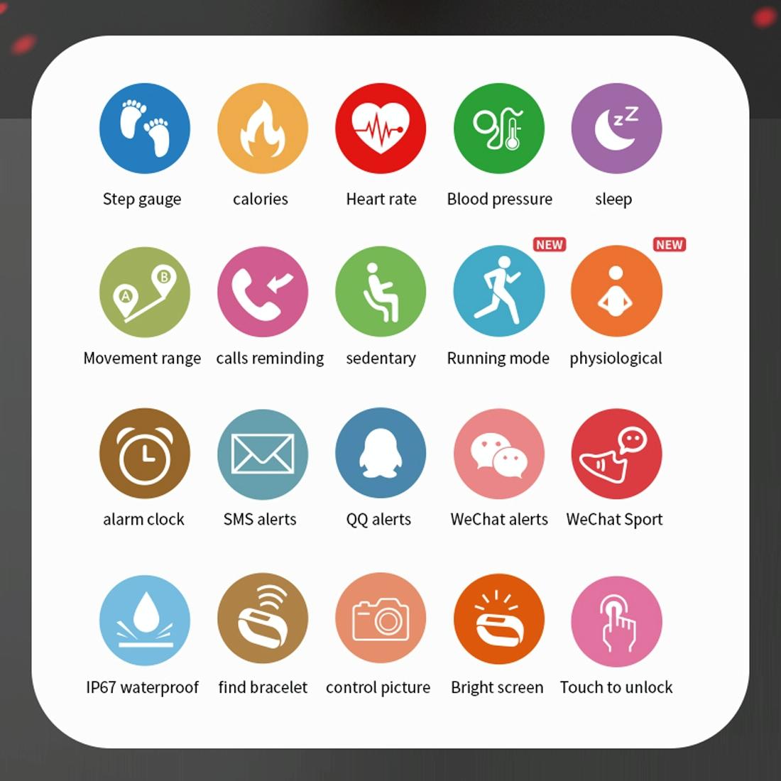 Waterproof Touch Screen Smartwatch - Ipx67 - Purple Tristar Online