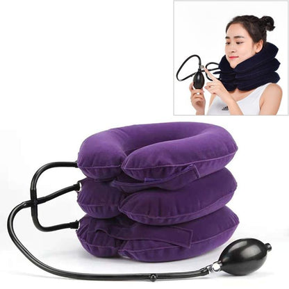 Full Cashmere Cervical Traction Instrument Neck Massage & Support - Purple Tristar Online