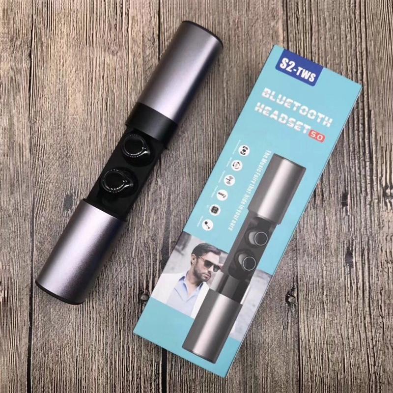 Wireless Tws Bluetooth V5.0 Earphones with Drawer Type S2 Design - Red Tristar Online